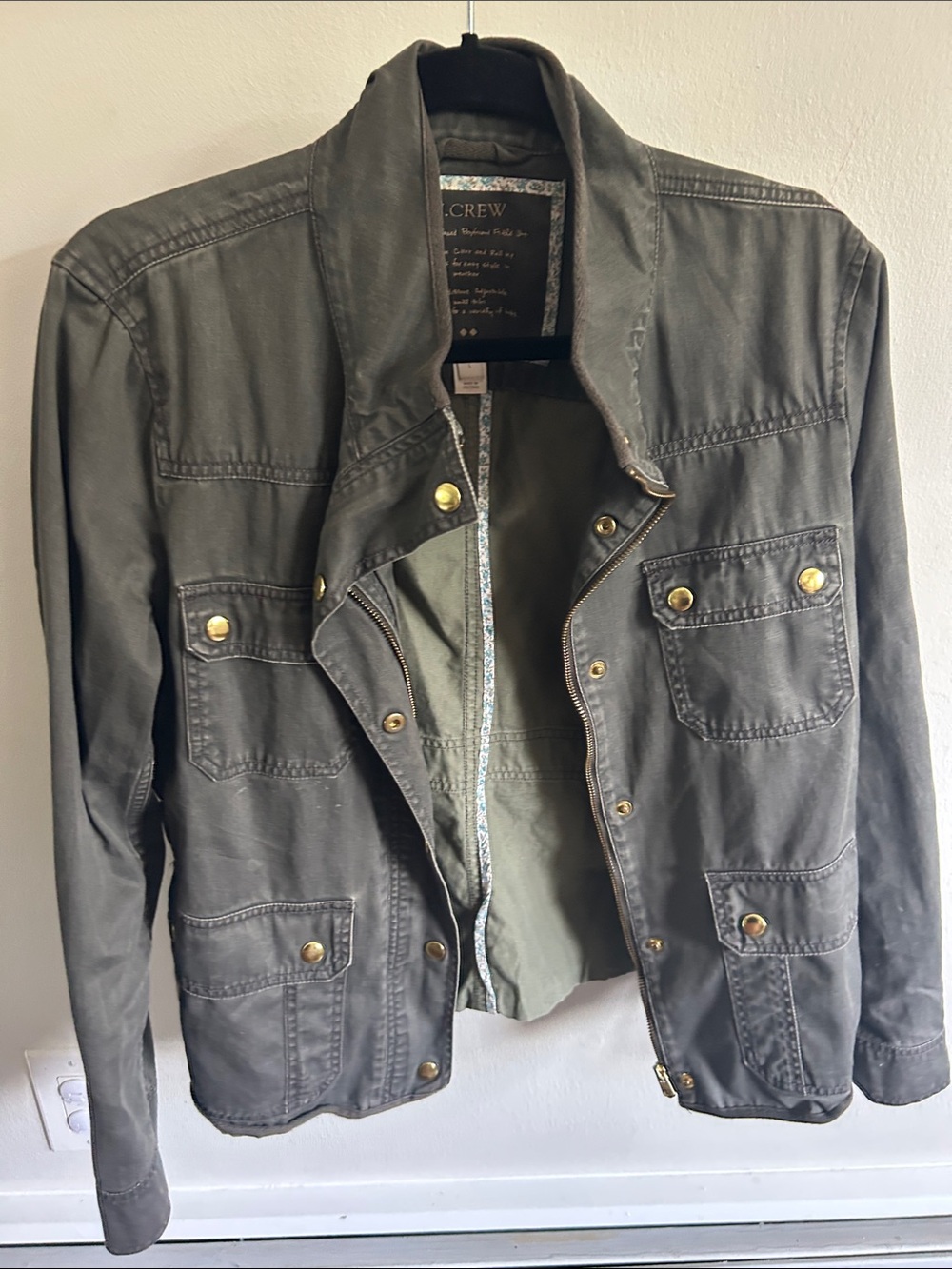 J. Crew Women’s Olive Green Military Field Jacket